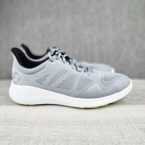 FootJoy FJ Golf Men Size 9-W (EU42 W) Flex Gray Spikes less Design
